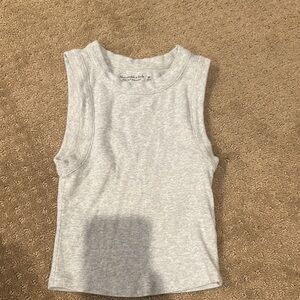 Gray Sleeveless Top